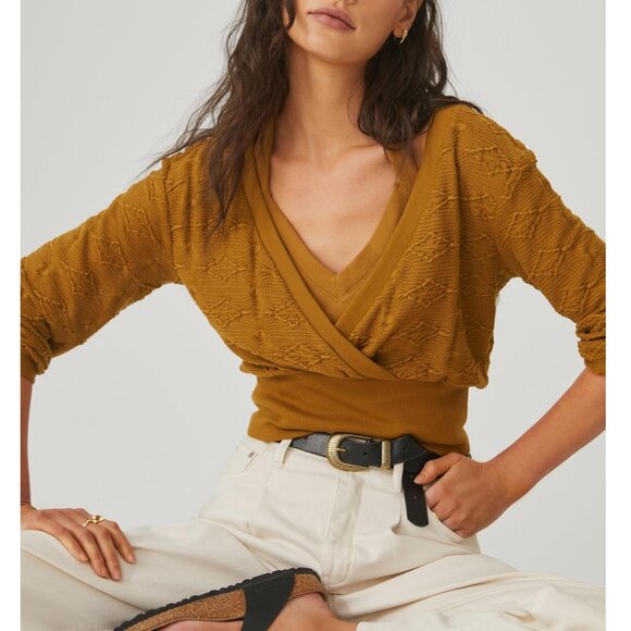 Anthropologie Knit 2-Piece Sweater & Tank Set Brown XL - Picture 1 of 11